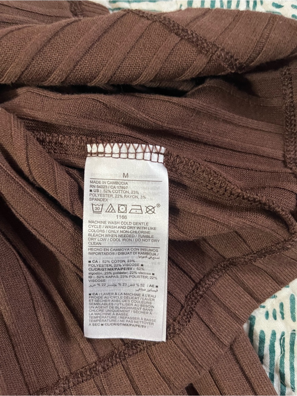 Old Navy Brown Ribbed Button-Front Midi Skirt - Picture 6 of 6
